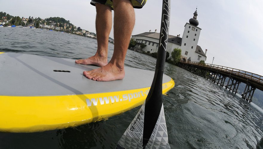 Paddleboard am Traunsee